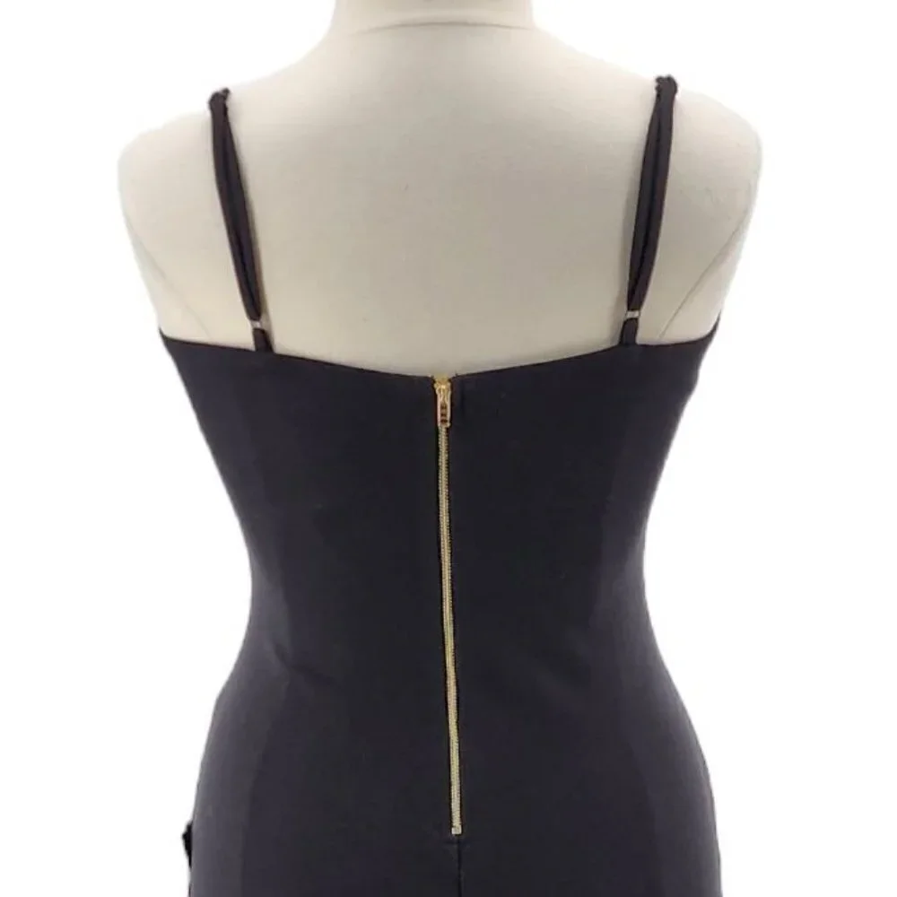 NWT Lulus Fitted Black Sleeveless Cocktail Dress Womens XL